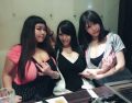 Hitomi with fellow Japanese busty models Fuko (aka P-Chan) and Anri Okita